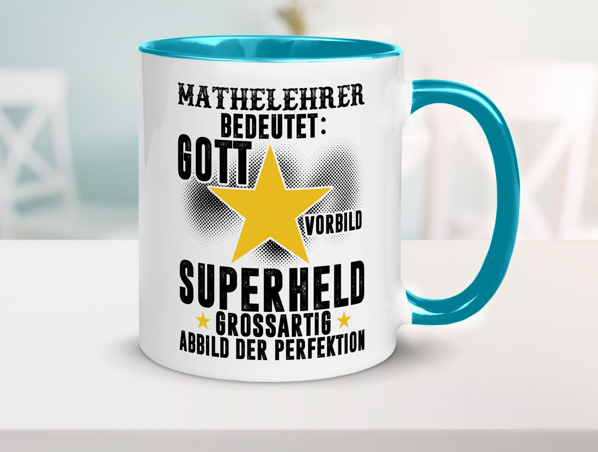 Bedeutung von Mathelehrer | Lehrer Mathe Humor Geschenkidee Tasse