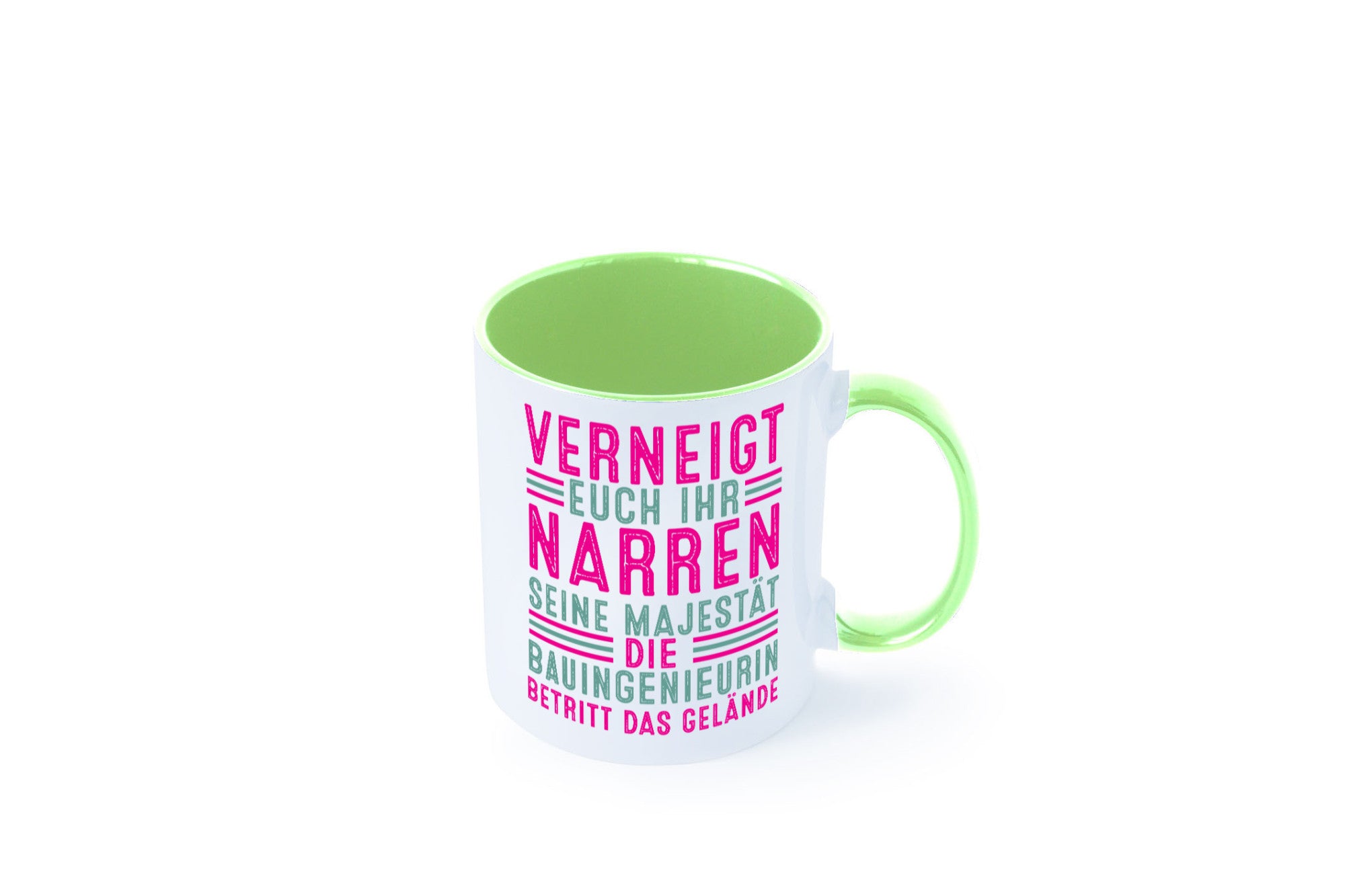 Verneigt euch: Bauingenieurin | Ingenieurin Geschenkidee Humor Tasse