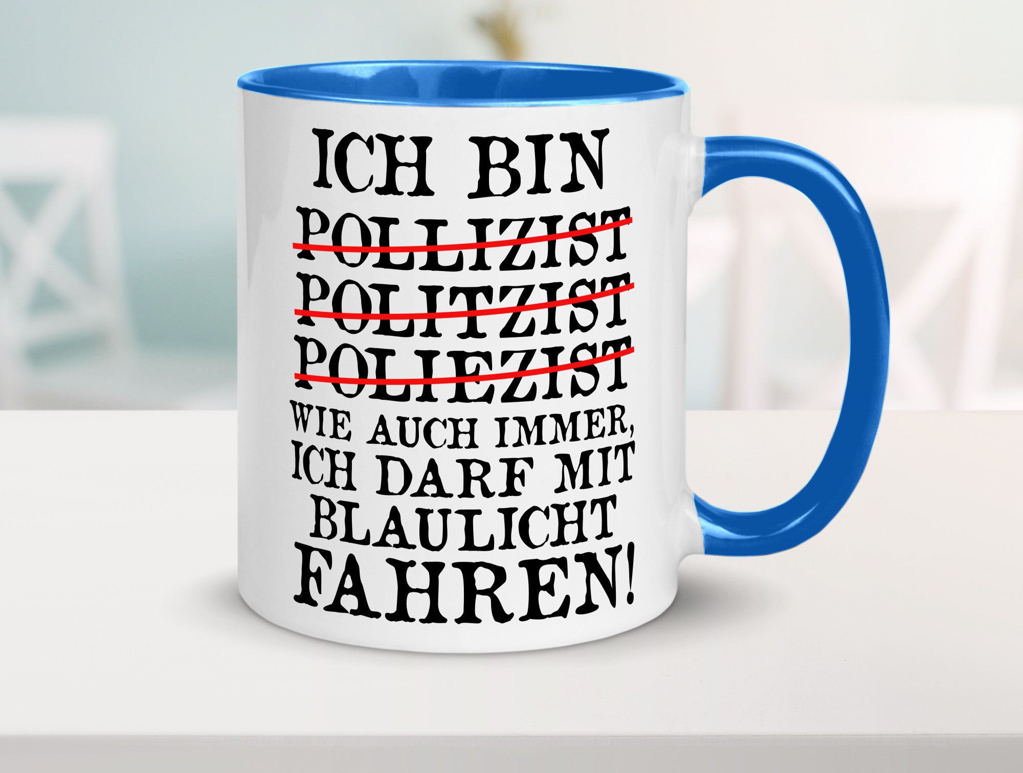 Ich bin Polizist | Blaulicht Polizei Beruf Streife lustig Arbeit Kollegen Büro