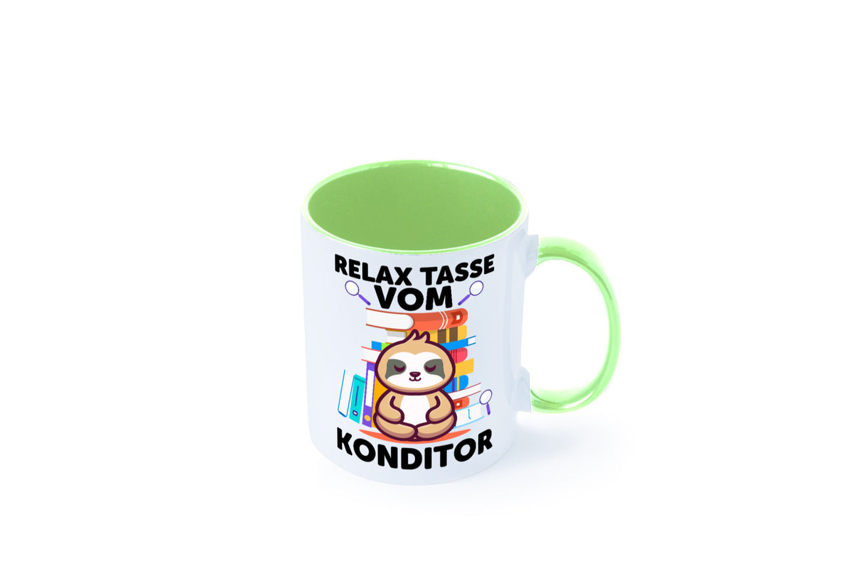 Relax Tasse: Konditor | Konditorei lustiger Spruch Geschenk Humor Geschenkidee