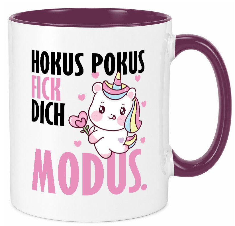 Hokus Pokus lustiger Spruch Geschenk Humor Geschenkidee Tasse