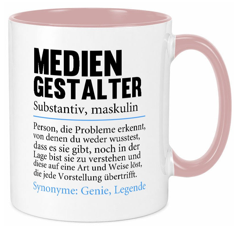 Mediengestalter | Beruf Medien Humor v2 Arbeit Kollegen Büro Geschenkidee Tasse
