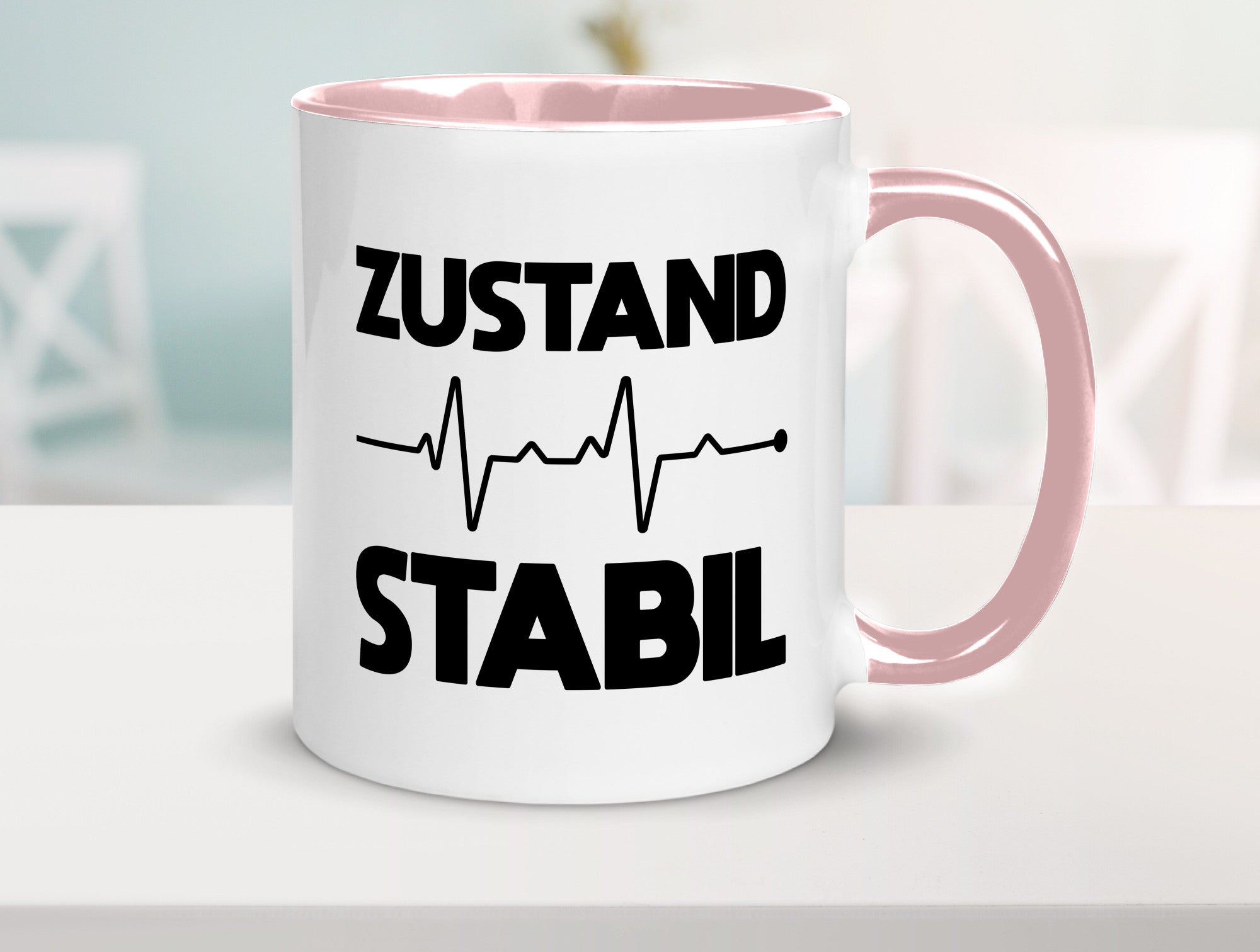 Zustand Stabil | Herzschlag Heartbeat lustiger Spruch Geschenk Humor