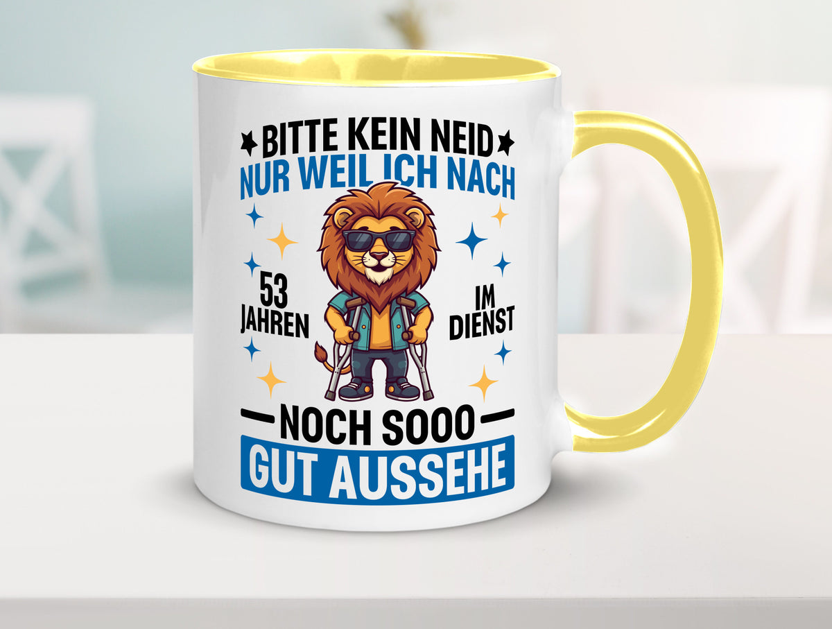 53 Jahre im Dienst | Arbeitsjubiläum Arbeit Geschenkidee Kollegen Büro Humor Tasse