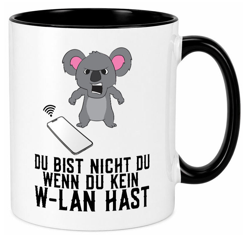 Du bist nicht | wütender Bär WLAN Computer Nerd Geschenkidee Humor Tasse