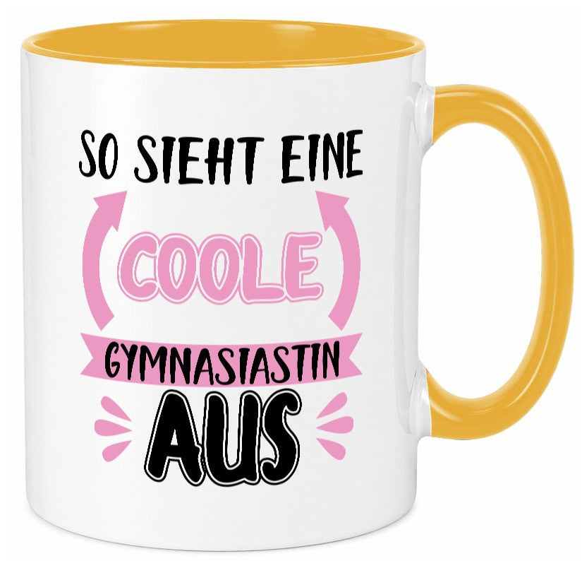 Coole Gymnasiastin | Mädchen Tasse Schülerin lustig Humor Geschenkidee Geschenk