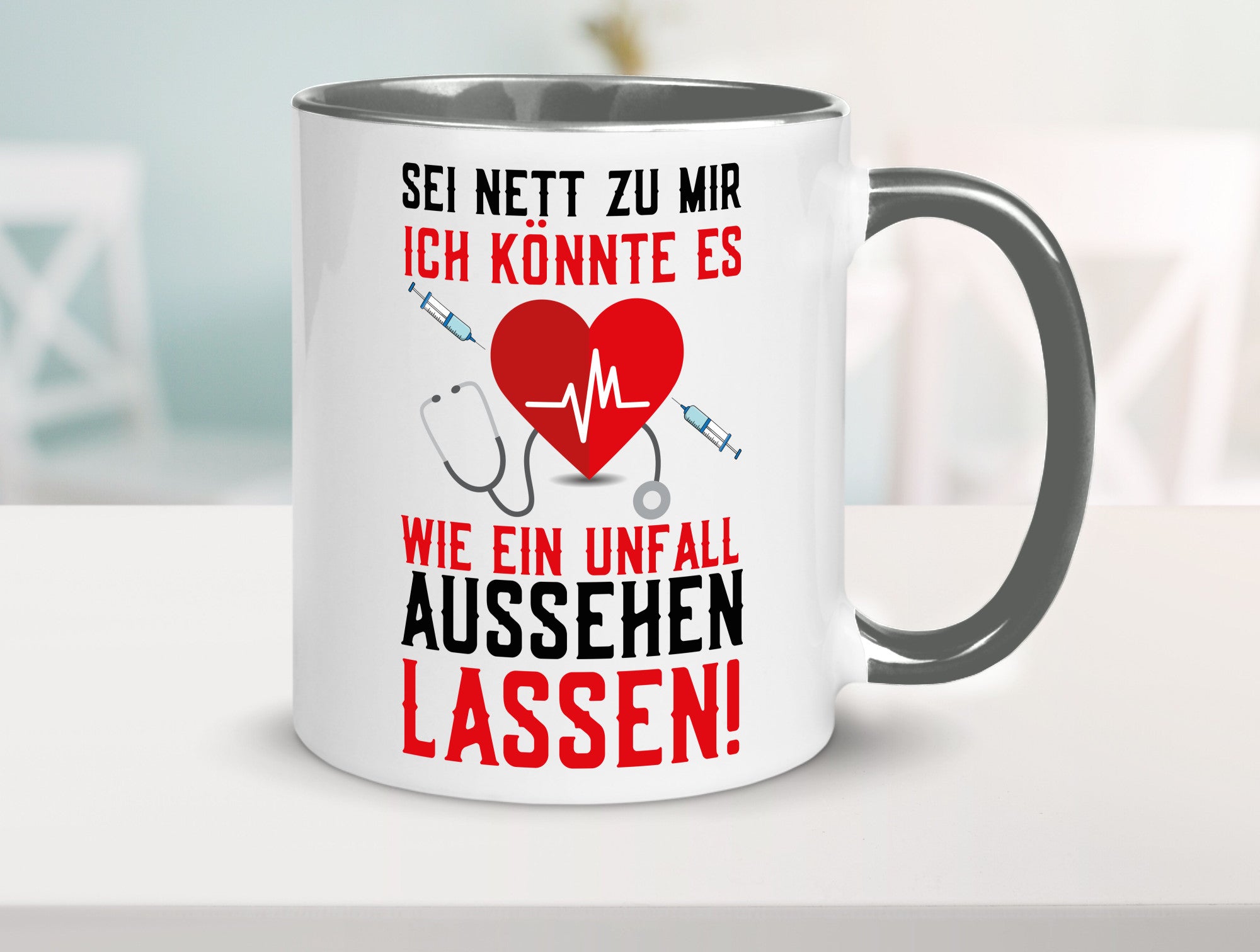 Sei nett zu mir | Krankenschwester Arzt Klinik Spritze v2 lustig Humor