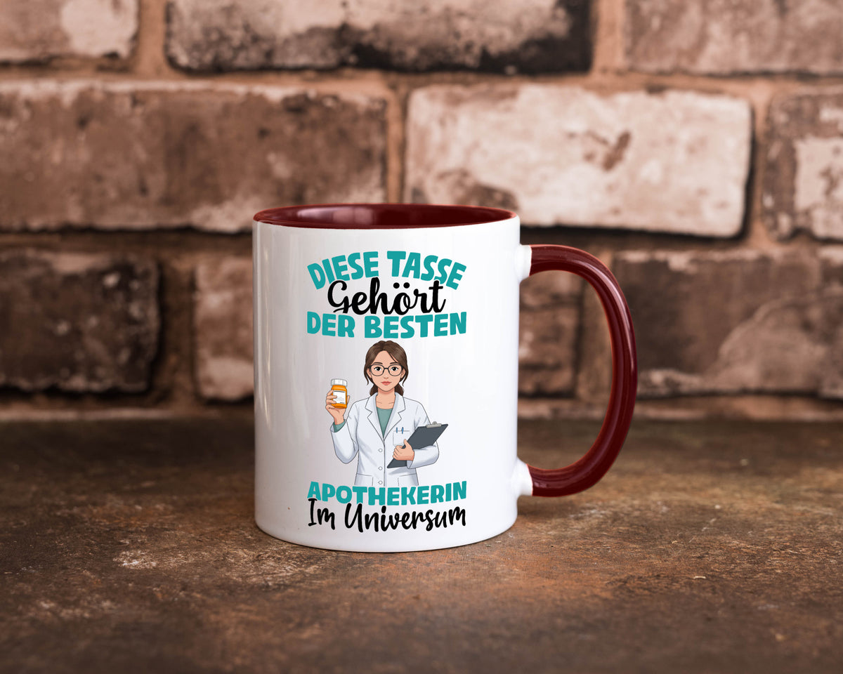 Im Universum: Apothekerin | Apotheke Pharmazie lustiger Spruch Geschenk Humor Tasse