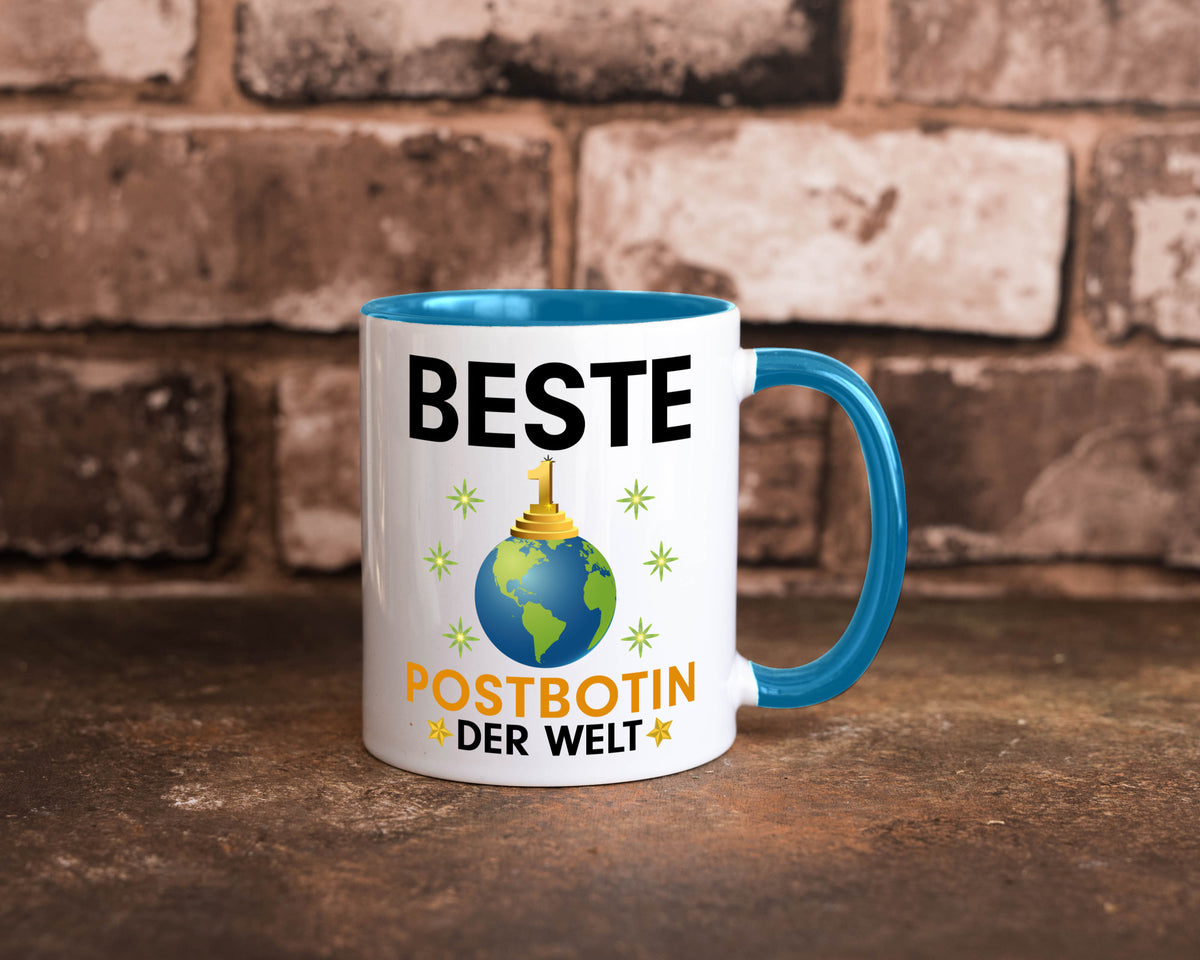 Welt Beste Postbotin | Beruf Post Briefträger Humor Arbeit Kollegen Büro Tasse