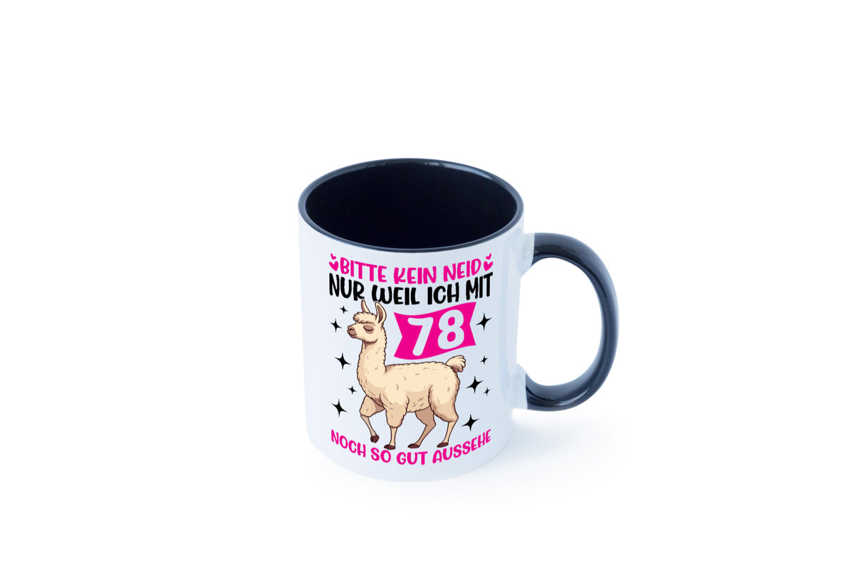 78. Geburtstag | 78 Jahre Lama gut aussehen Geschenk Geschenkidee lustiger Tasse