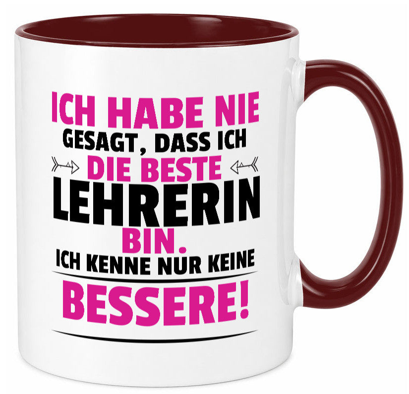 Die Beste Lehrerin | Schule Beruf Schüler Geschenk Arbeit Kollegen Büro
