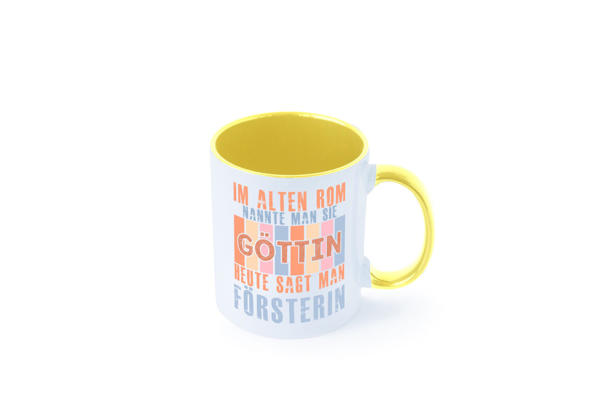 Heute sagt man: Försterin | Forst Arbeit lustig Kollegen Büro Geschenk Tasse