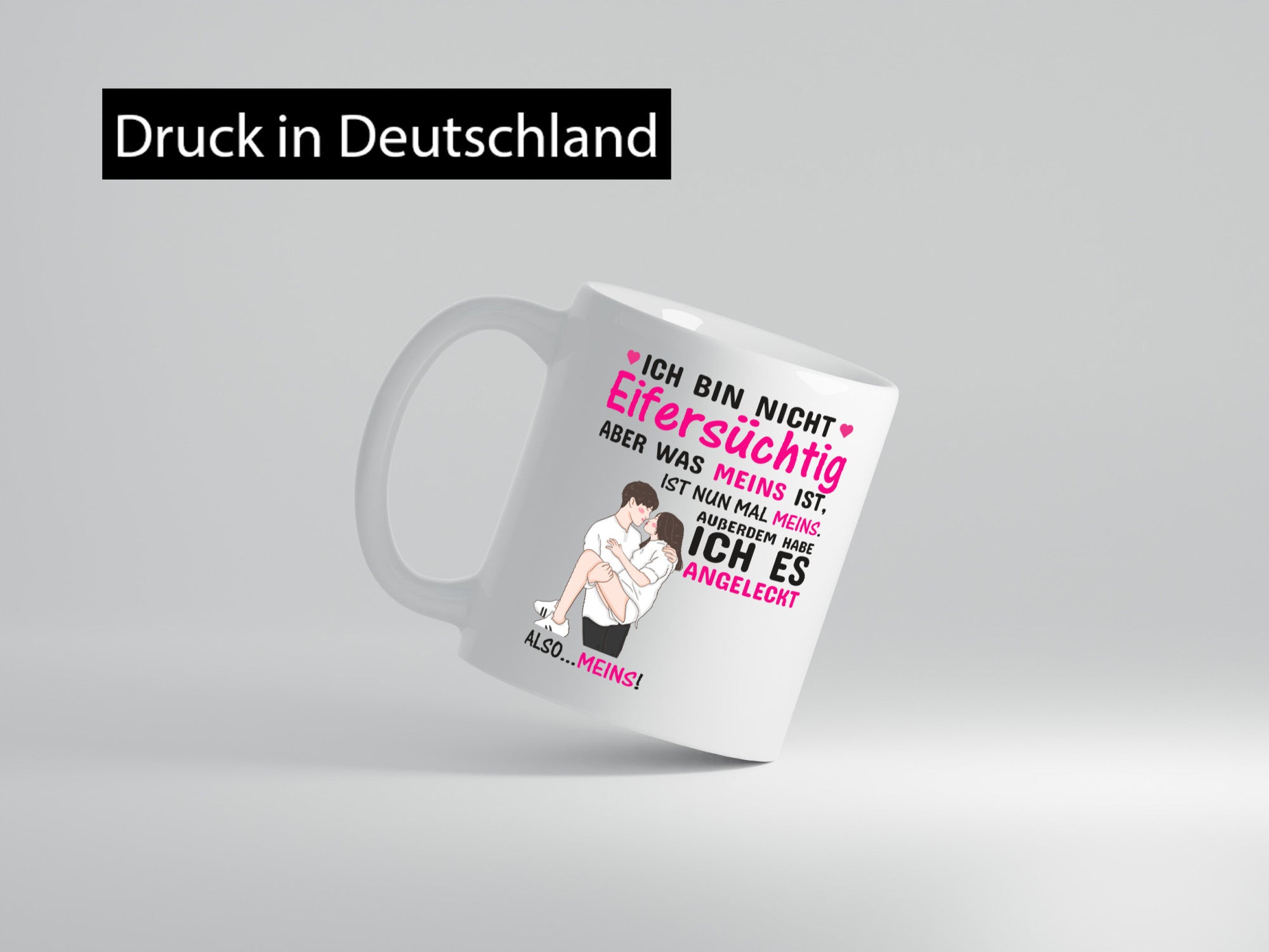 Ich bin nicht eifersüchtig | Pärchen Tasse Liebe Humor Geschenkidee