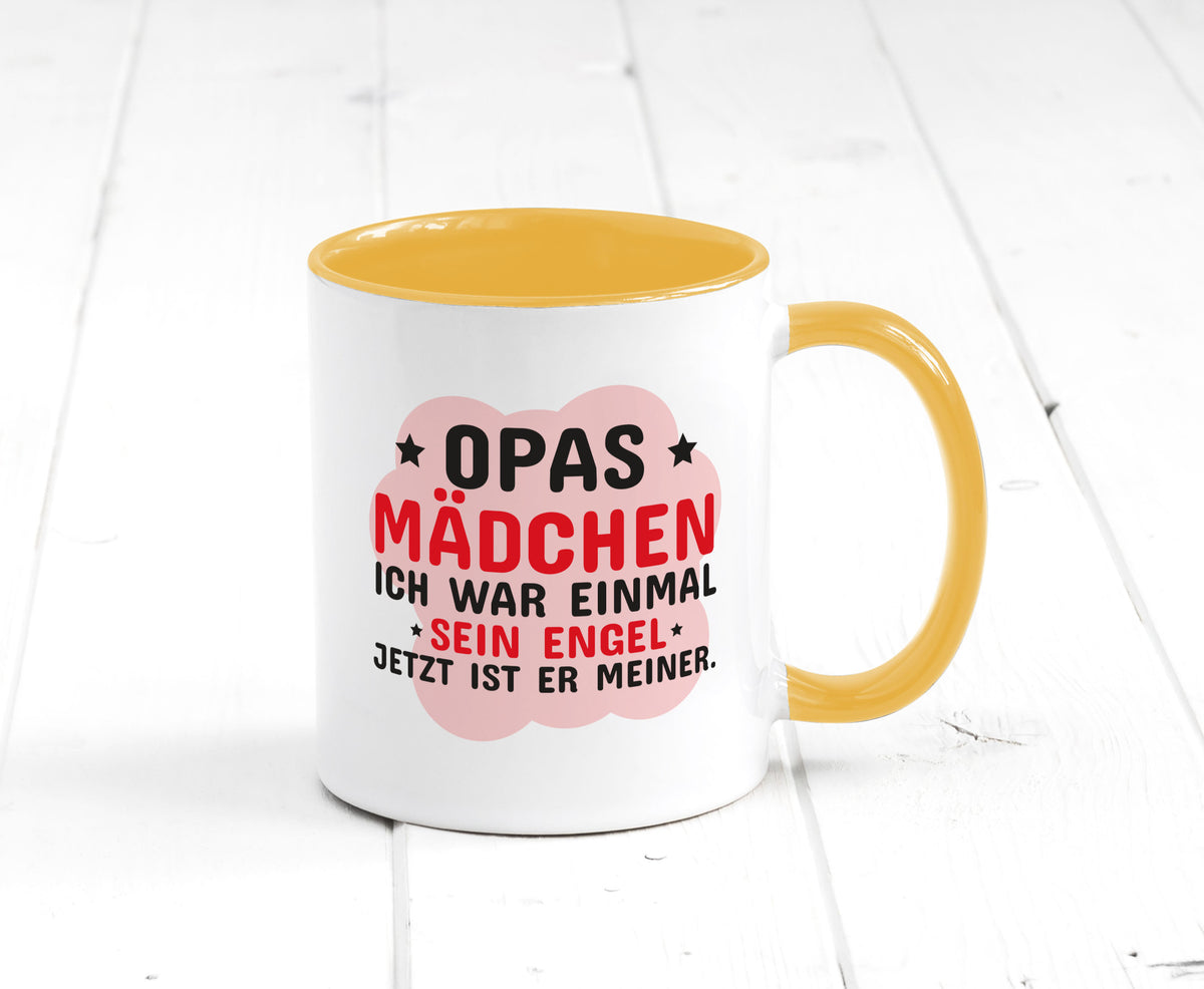 Opas Mädchen | Trauer Tasse Abschied Enkelin lustig Familie Geschenkidee