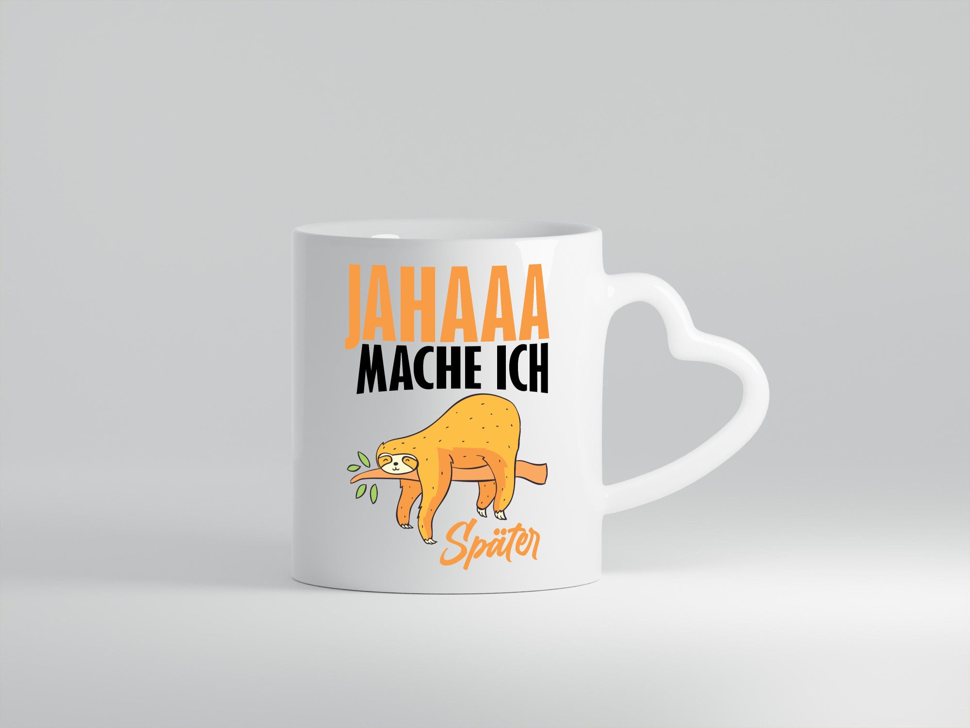Mach ich später Geschenkidee Humor Tasse