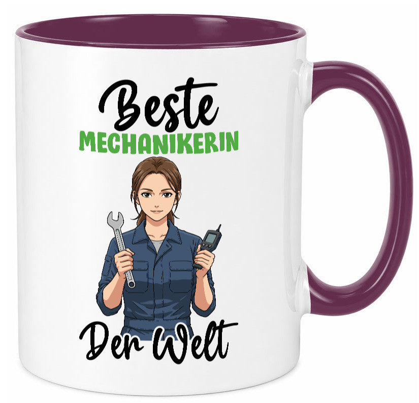 Beste Mechanikerin | KFZ v2 Humor Geschenkidee Tasse