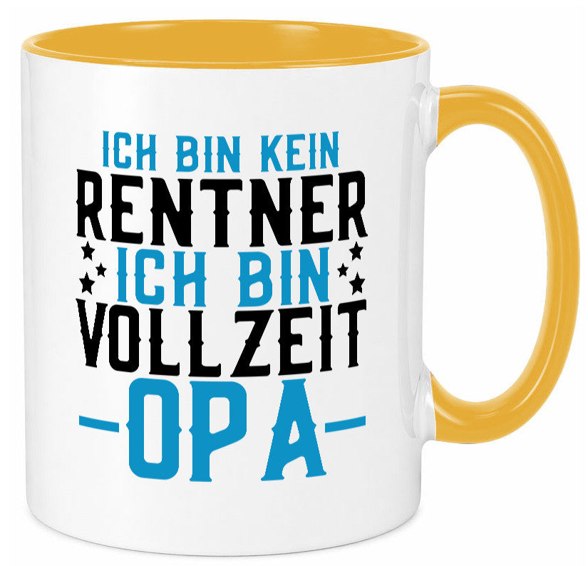 Rentner | Vollzeit Opa Pension Ruhestand Großvater lustiger Spruch Geschenk