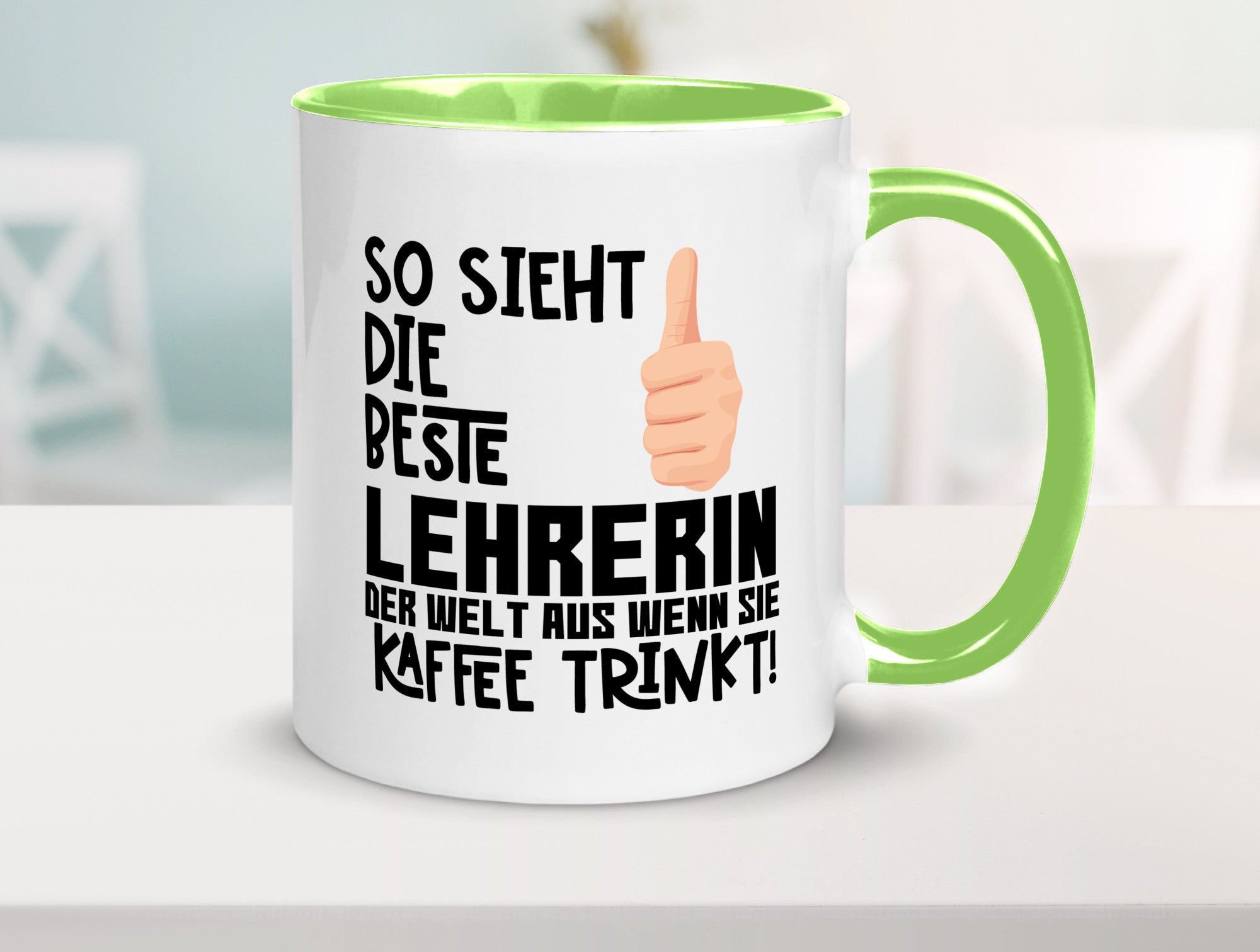 Beste Lehrerin | Lehrer Tasse Schule Dankeschön lustiger Spruch Geschenk Humor