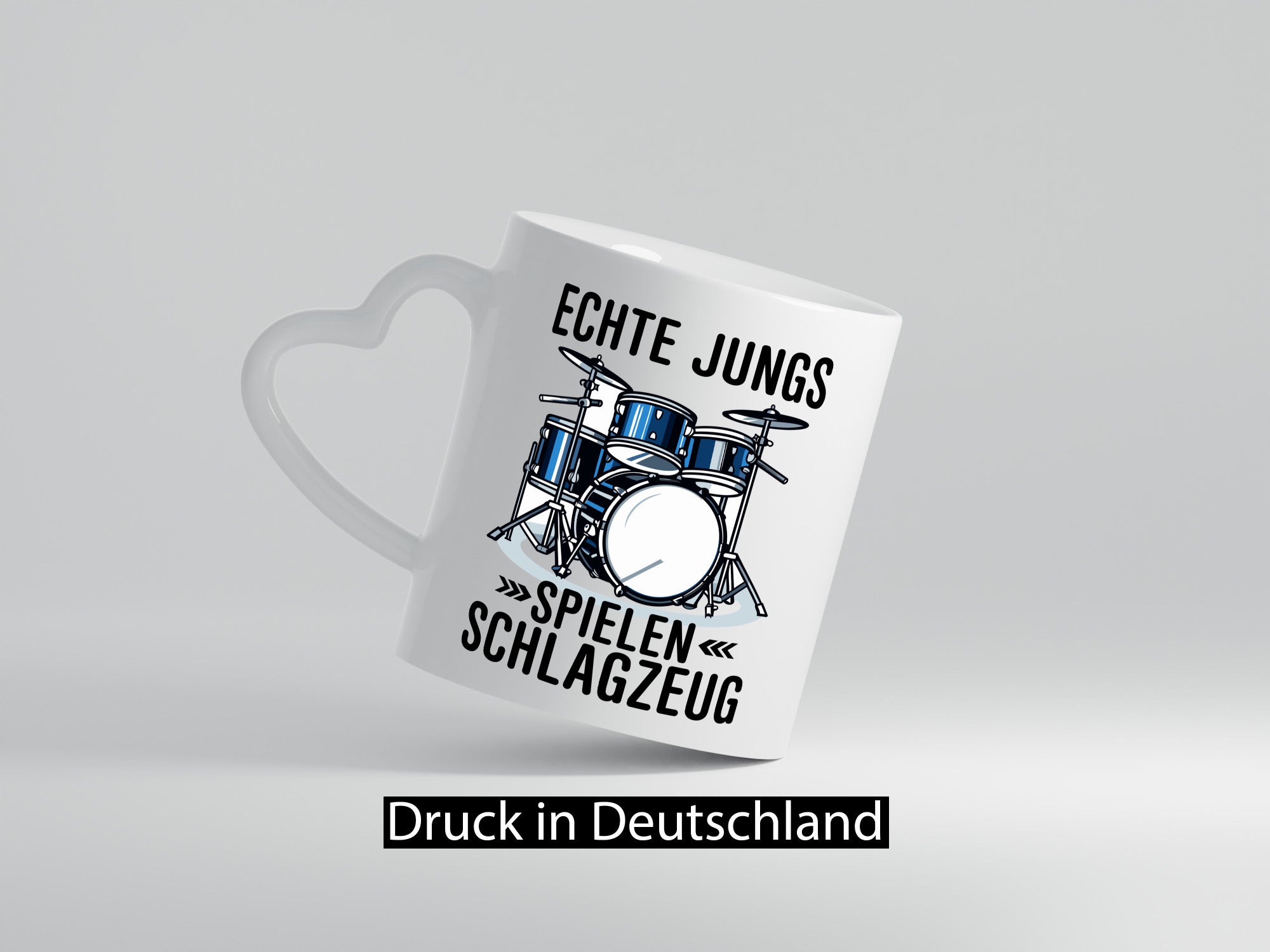 Echte Jungs spielen Schlagzeug | Drummer Geschenkidee Humor Tasse