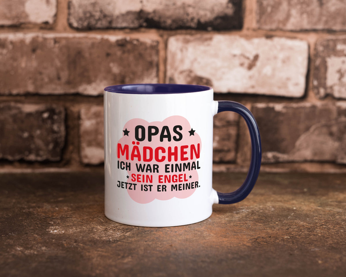 Opas Mädchen | Trauer Tasse Abschied Enkelin lustig Familie Geschenkidee