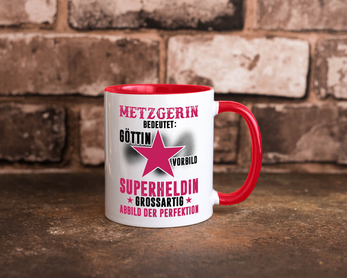 Bedeutung von Metzgerin | Fleischerin Geschenk Humor Geschenkidee lustiger Tasse