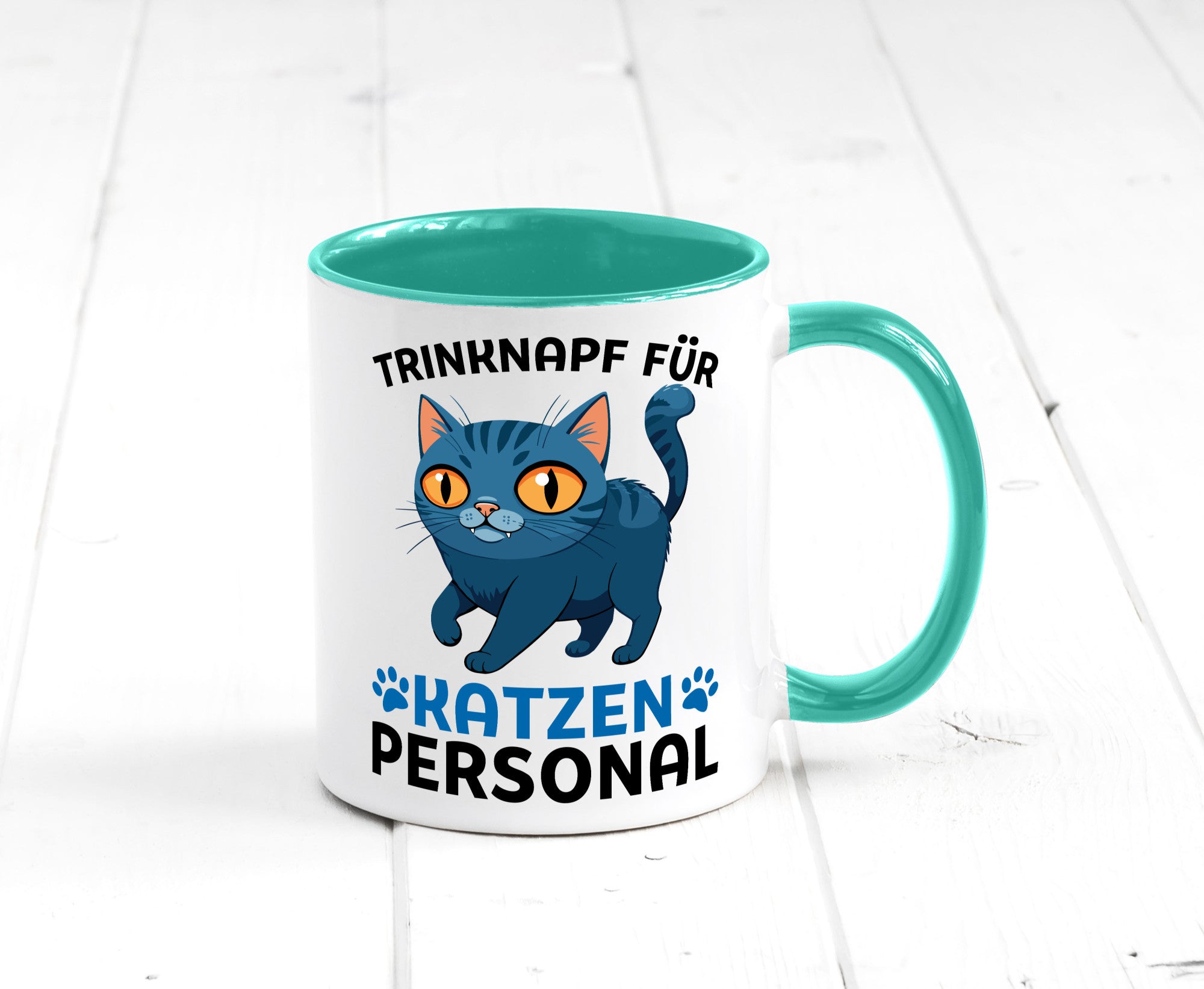 Katzen Personal | Katzenbesitzer Tasse Katze Humor vl2 Tierliebhaber