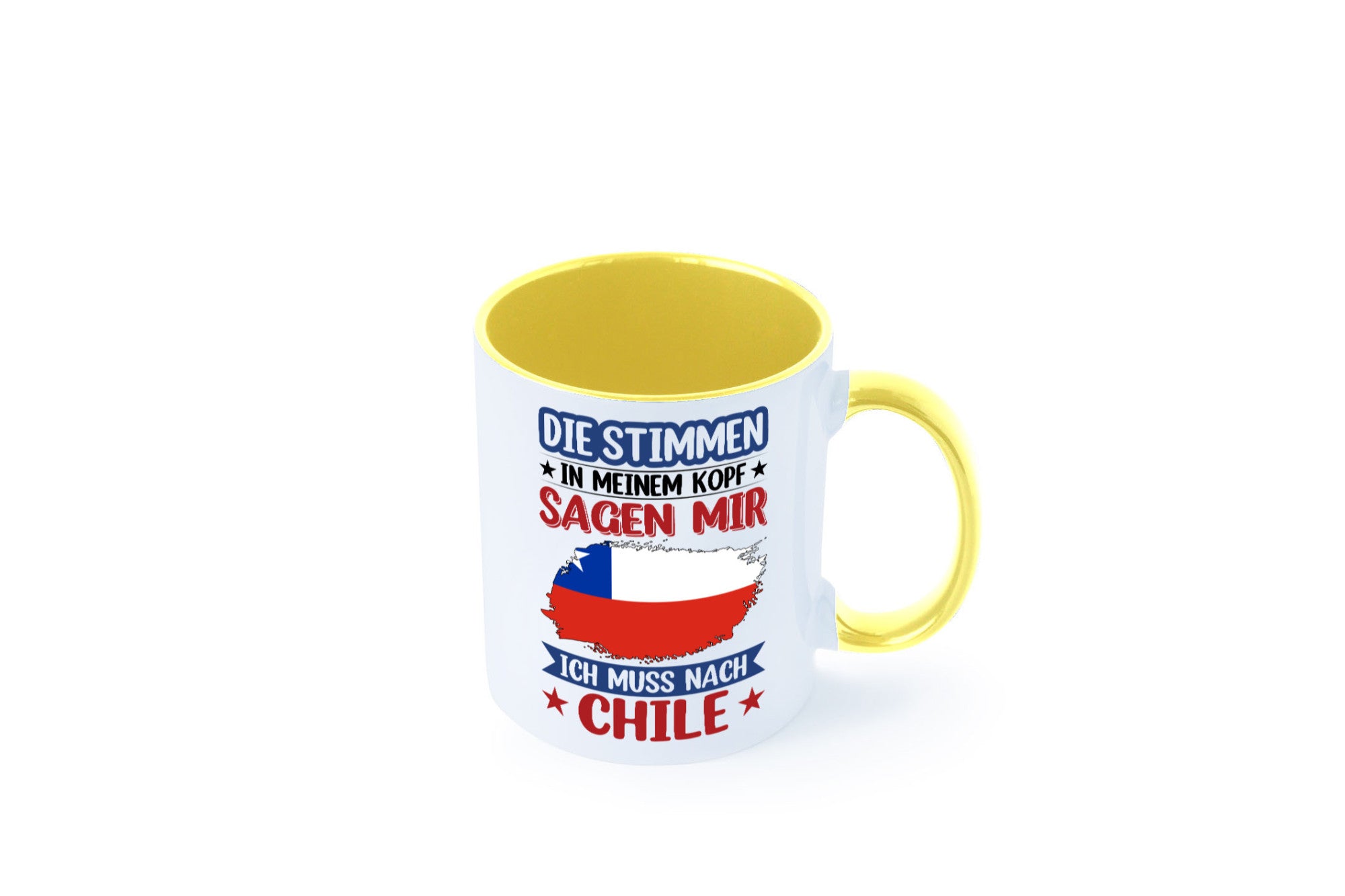 Chile | Urlaub Stimmen in meinem Kopf Traumland Geschenkidee Humor Tasse
