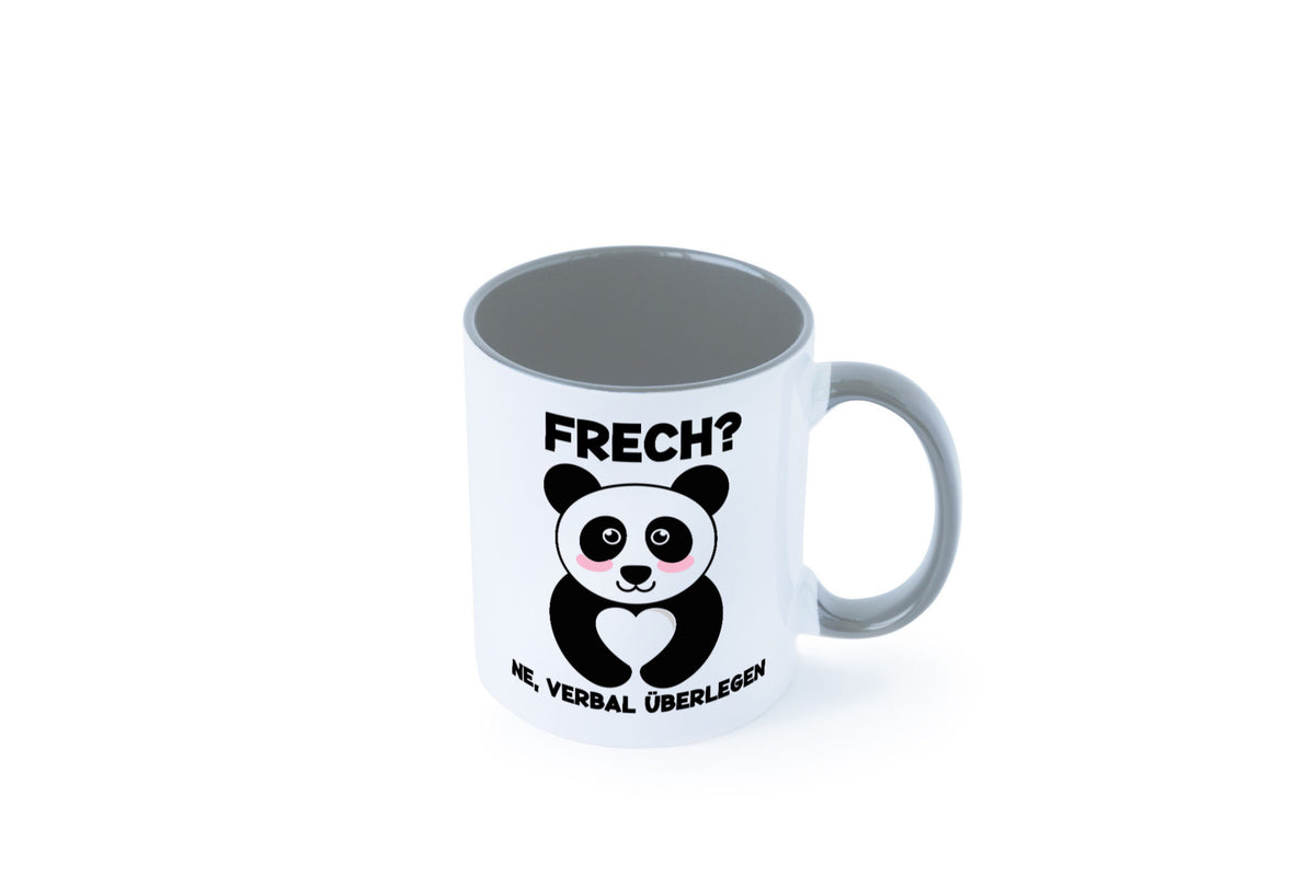 Frech | Verbal überlegen süßer Pandabär kecker Spruch lustiger Geschenk Humor Tasse