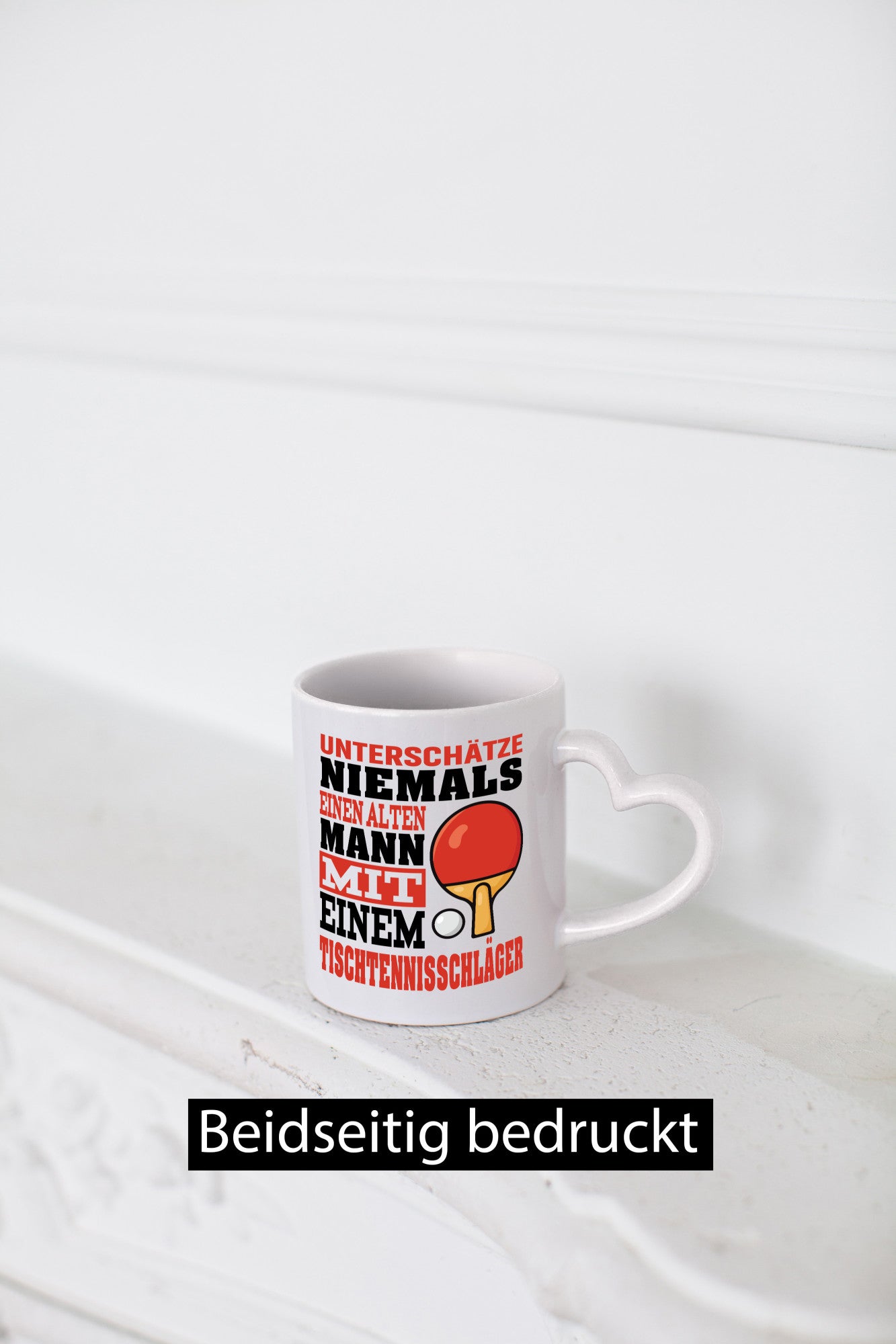 Never underestimate an old man | Table Tennis Bat Funny Humour Gift Idea