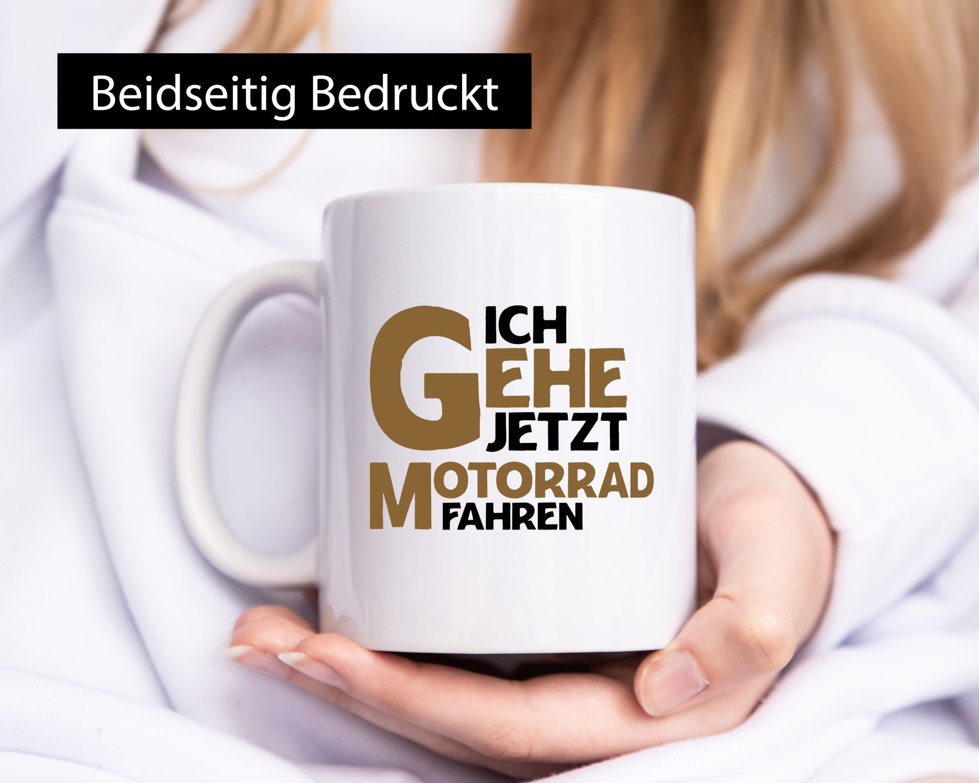 Ich gehe jetzt motorad fahren | Biker Motoradfahrer Geschenkidee Humor Tasse