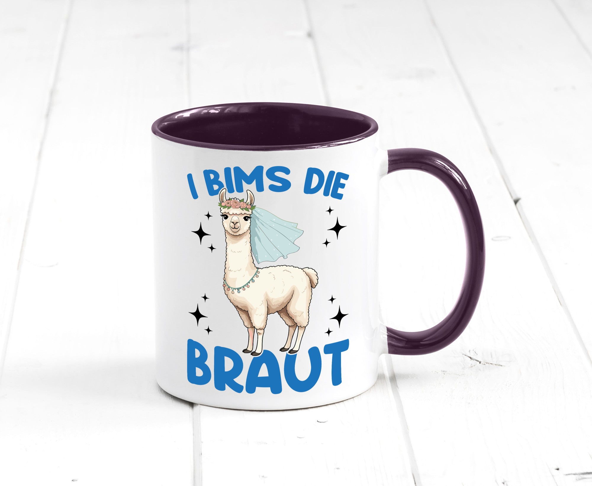 I Bims die Braut | Lama JGA Hochzeit lustig Humor Geschenkidee Geschenk Tasse