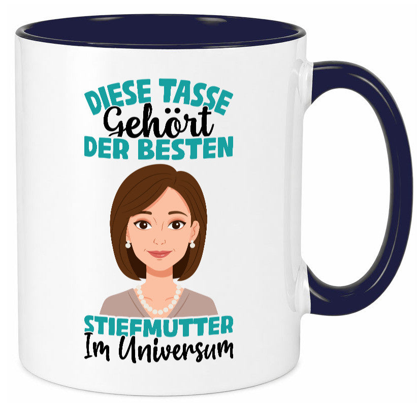 Im Universum: Stiefmutter | Stieftochter Beste Geschenk Familie Geschenkidee Tasse