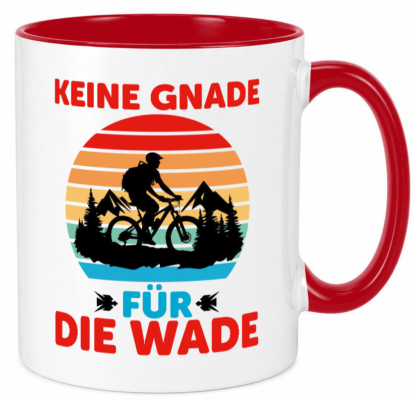 Keine Knade für die Wade | BMX Renrad Biker v2 lustig Humor Geschenkidee Tasse