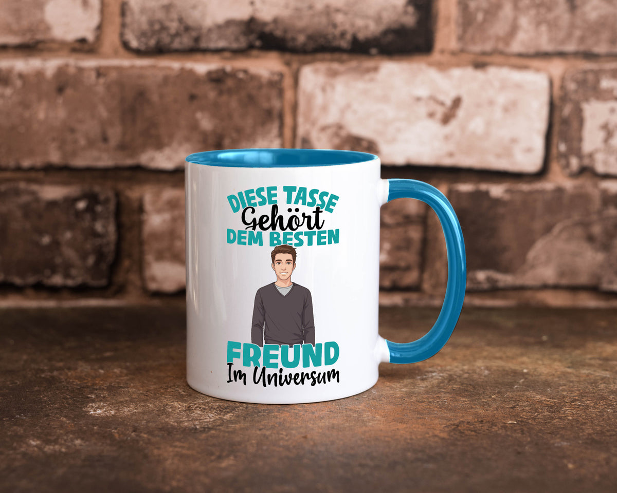 Im Universum: Freund | Beziehung Partner Liebe Geschenk Humor Geschenkidee Tasse