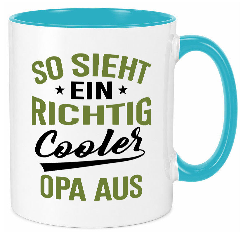 So sieht ein richtig Cooler Opa aus | Großvater Geschenkidee Familie Humor Tasse