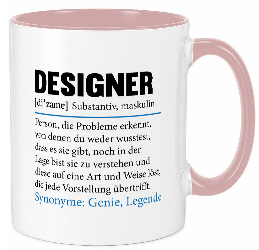 Designer Beruf | Gestalter Medien Schmuck Mode Geschenk Arbeit Kollegen Büro Tasse