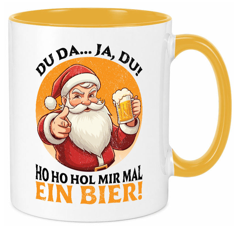 Hol mir mal ein Bier | Ugly Christmas Santa lustig Humor Geschenkidee Geschenk Tasse