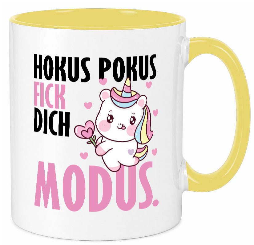 Hokus Pokus lustiger Spruch Geschenk Humor Geschenkidee Tasse