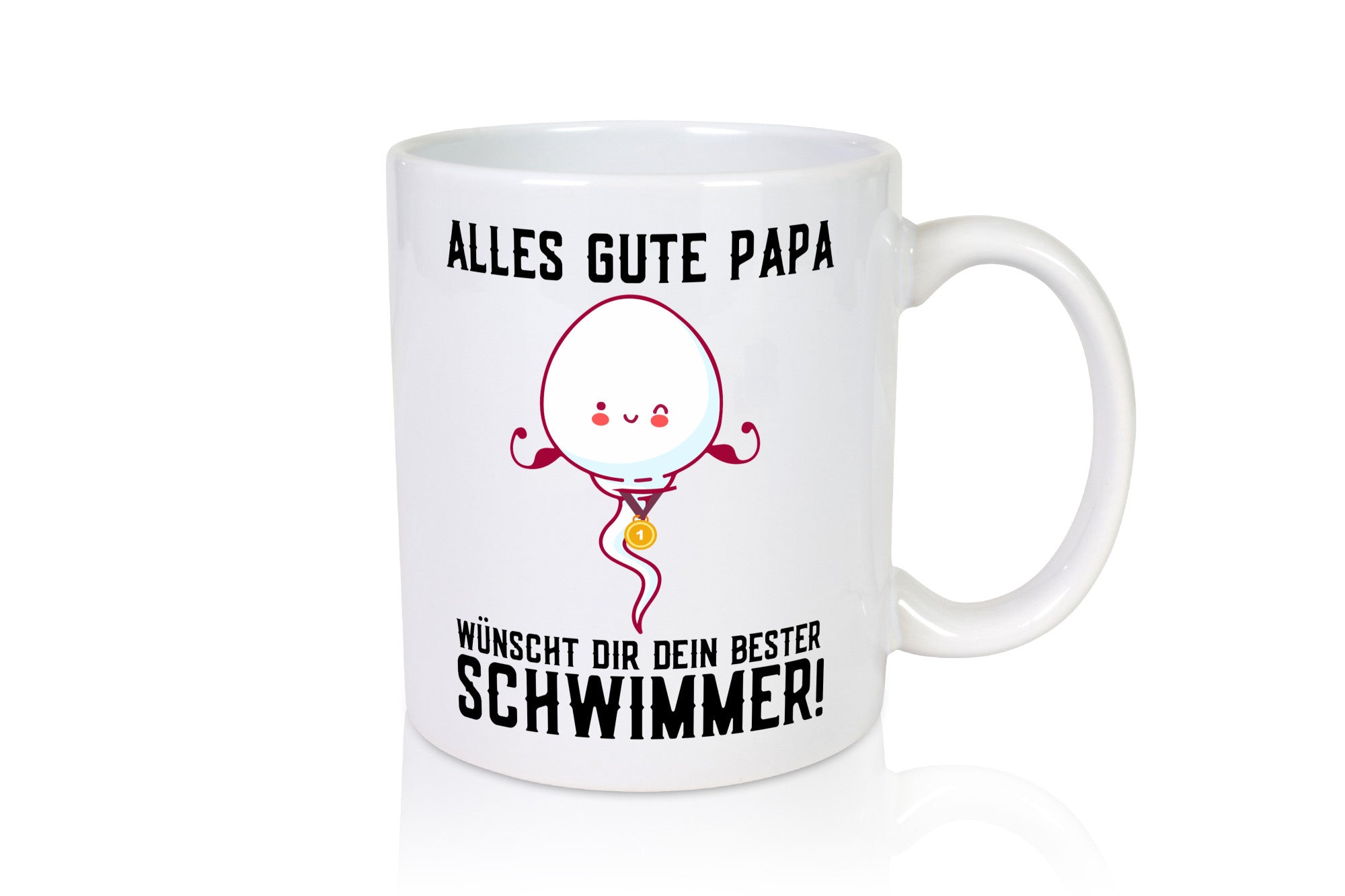 Alles Gute Papa | Vatertag Bester Schwimmer Medaille lustig Familie