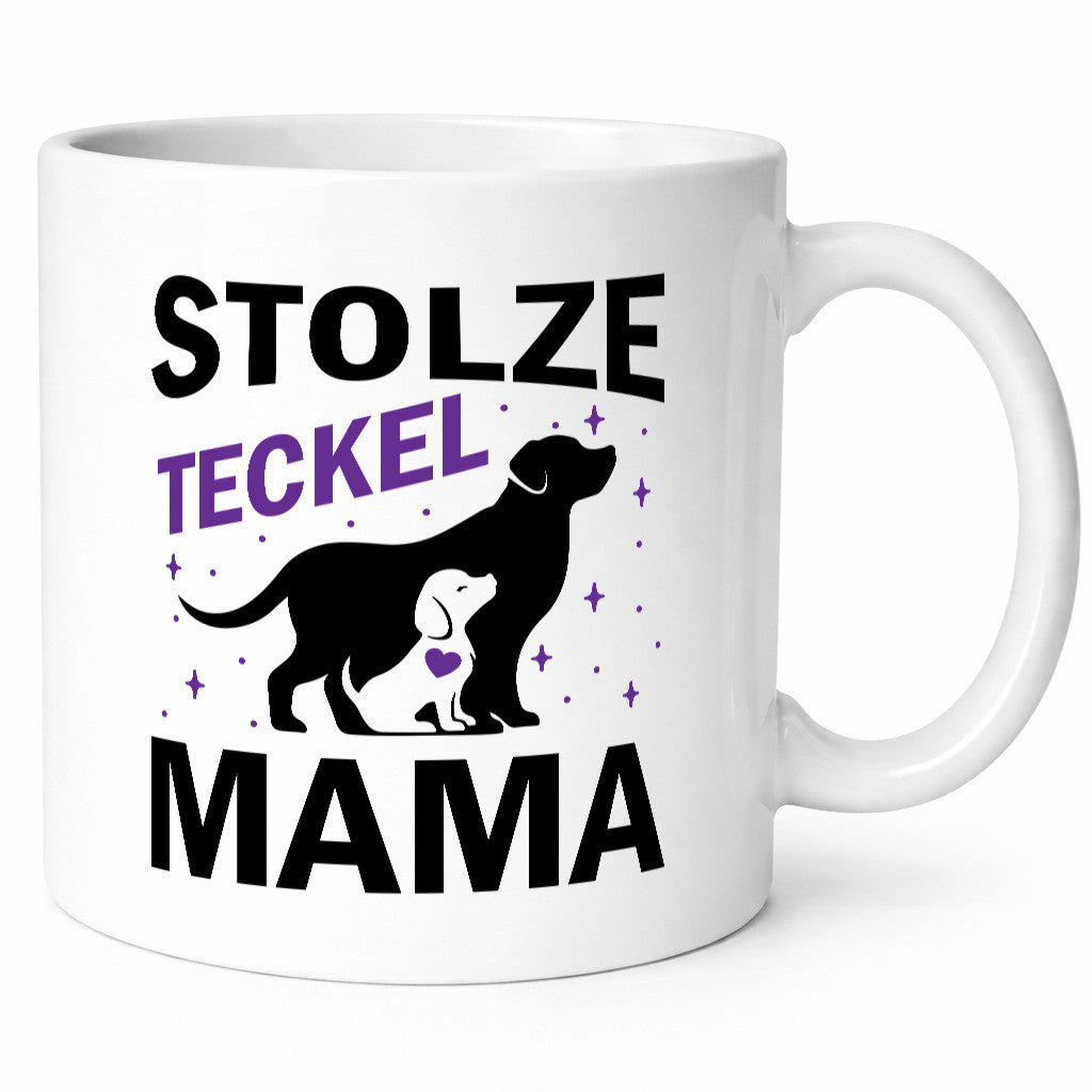 Stolze Teckel Mama | Hunde Muttertag Geschenkidee Familie Humor Tasse