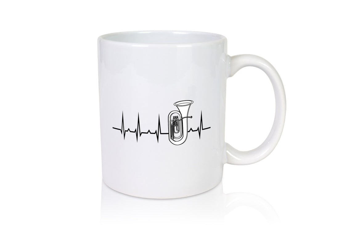 Tuba Herzschlag | Motiv Musiker Musik Instrument lustiger Spruch Geschenk Humor