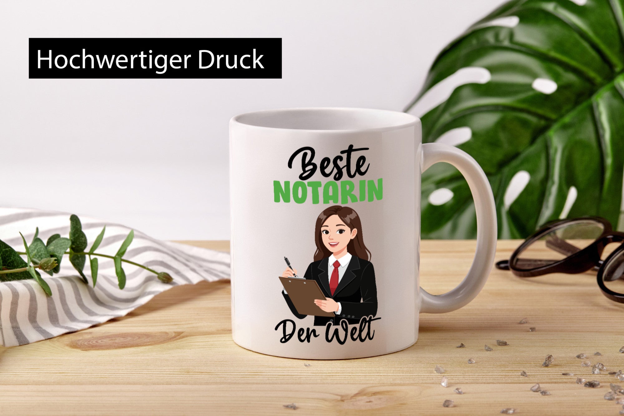 Beste Notarin | Juristin v2 lustig Humor Geschenkidee Geschenk Tasse