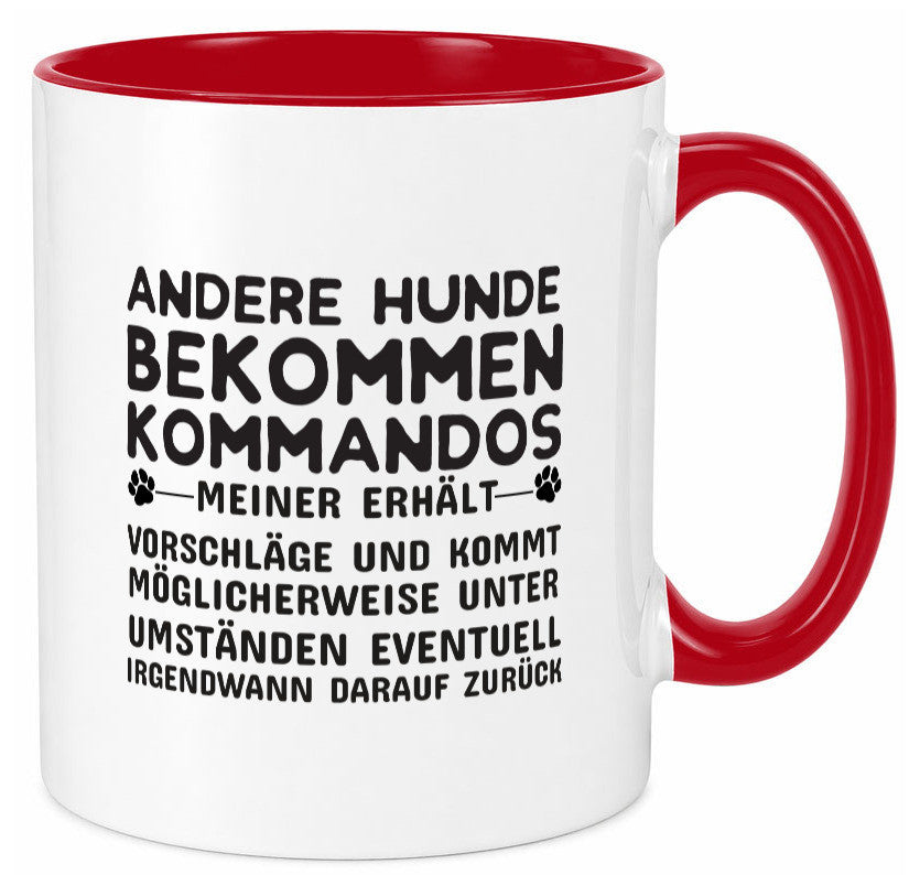 Hunde Training | Hundebesitzer Tasse Hundekommando lustig Tierliebhaber Humor