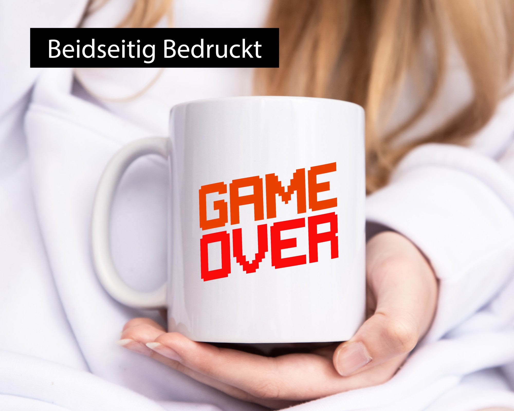 Game Over | Gamer Zocker Retro PC Nerd Pixel Geschenkidee Humor Tasse
