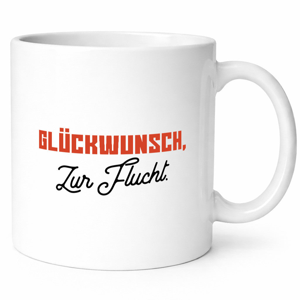 Glückwunsch zur Flucht | Kollegen Jobwechsel Abschied lustiger Spruch Geschenk