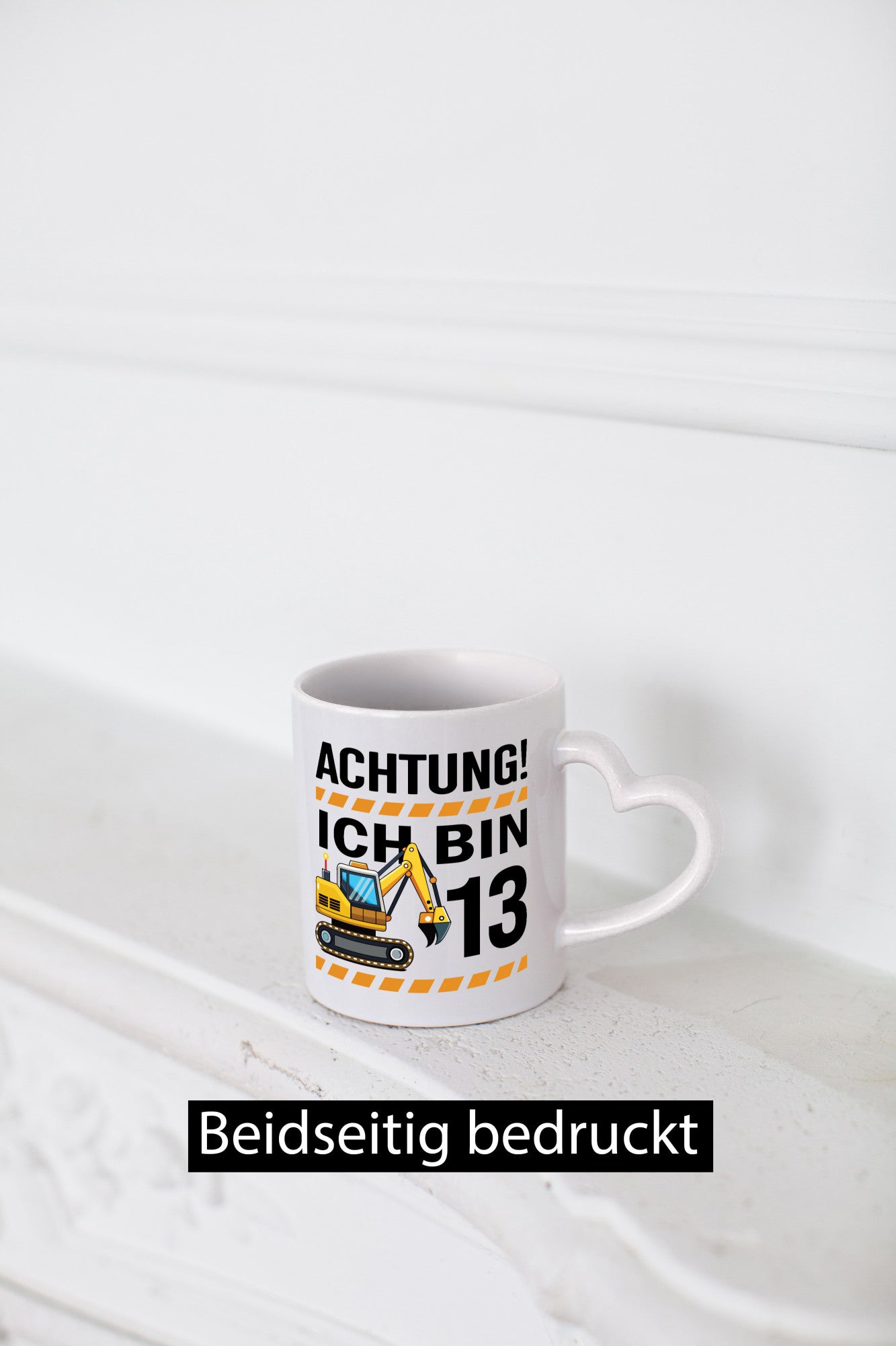 13 Geburtstag Ich bin | Bagger Junge Humor Geschenkidee Tasse