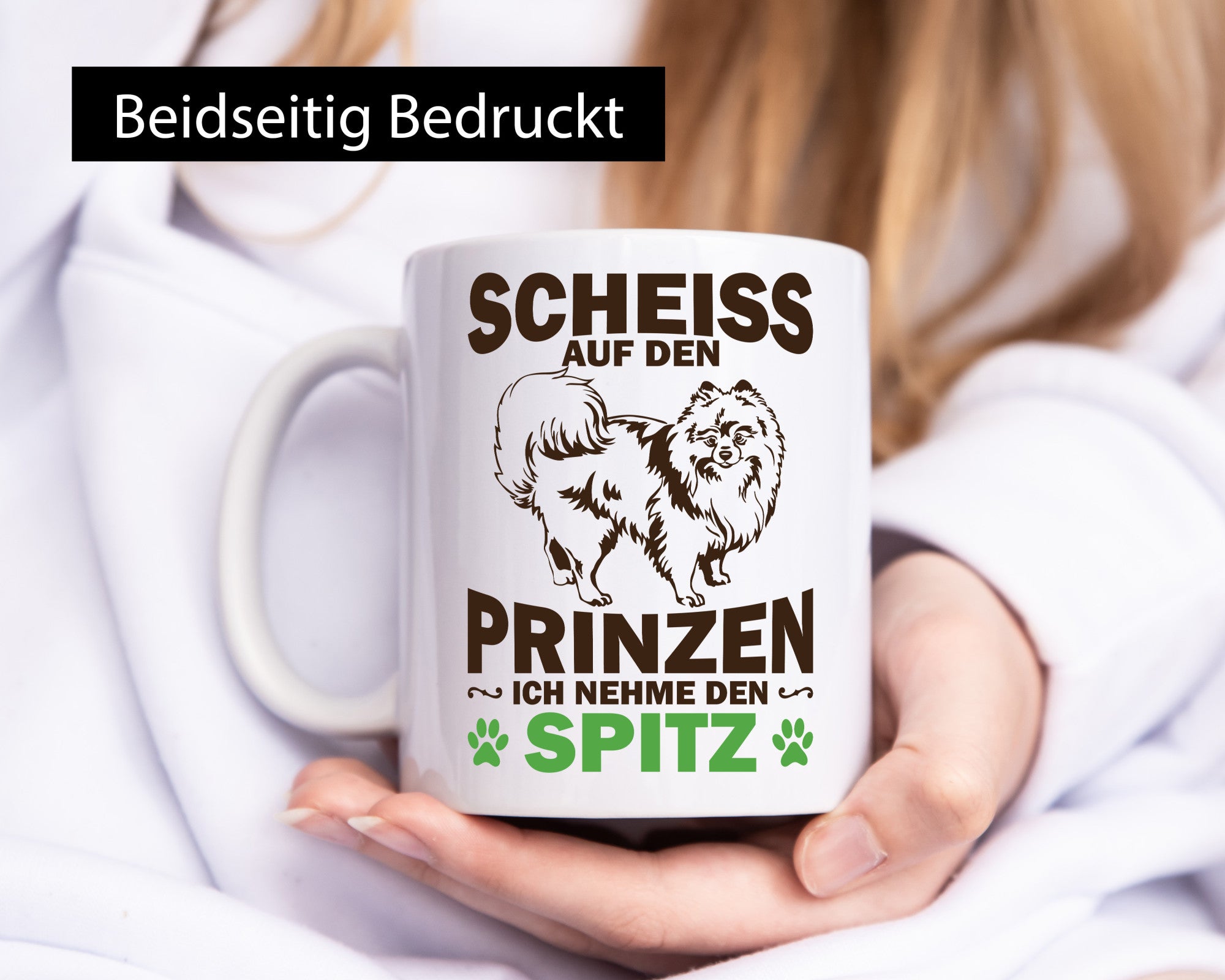 Scheiss auf den Prinzen ich nehme Spitz | Hund Humor Tierliebhaber Geschenkidee