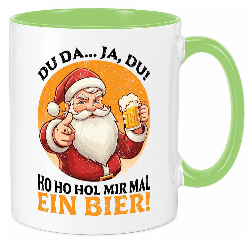 Hol mir mal ein Bier | Ugly Christmas Santa lustig Humor Geschenkidee Geschenk Tasse