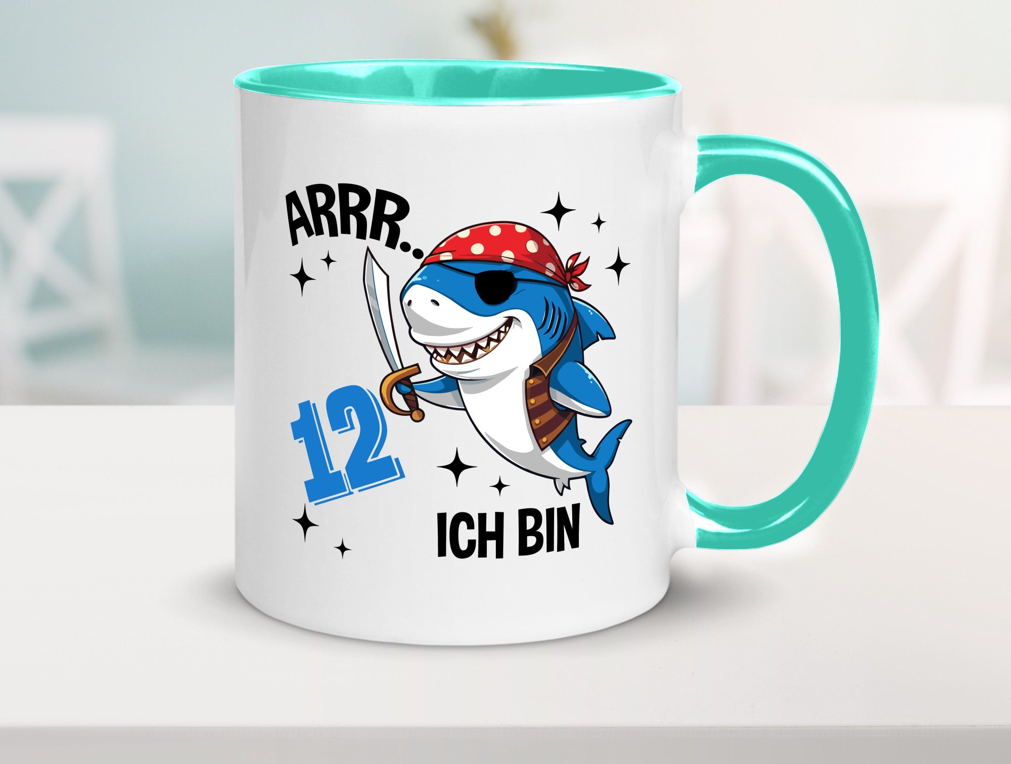 12. Geburtstag | 12 Jahre Arr Pirat Hai Piraten Geschenk Geschenkidee lustiger