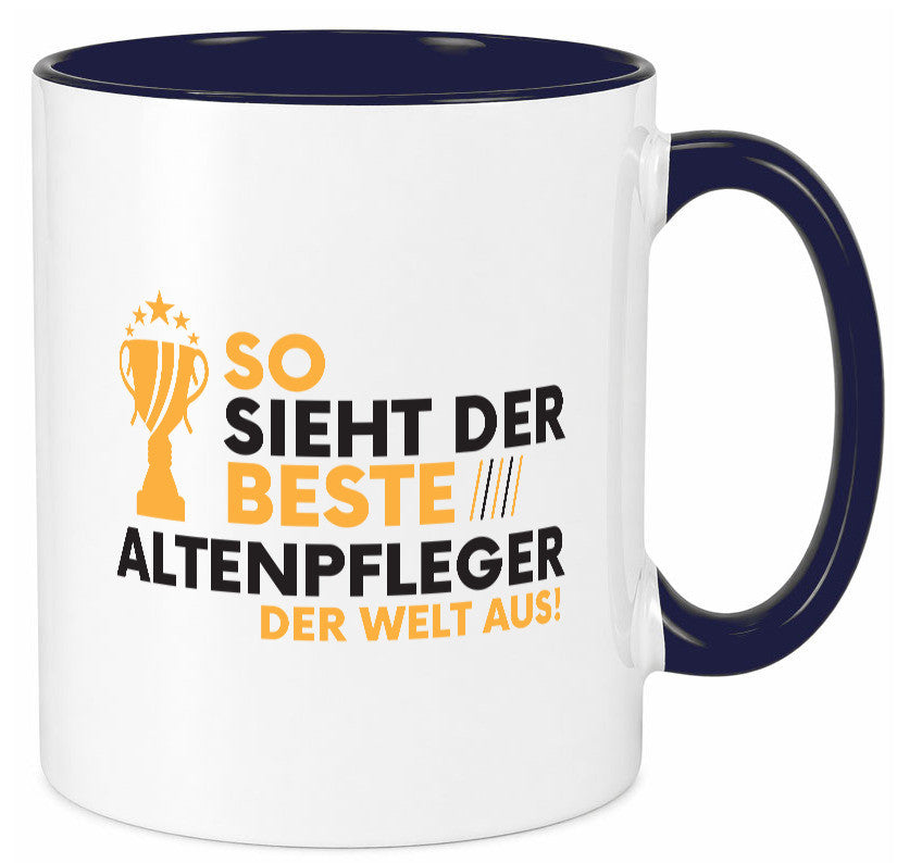 Der Weltbeste Altenpfleger | Pflegepersonal Altenheim lustig Humor Geschenkidee Tasse